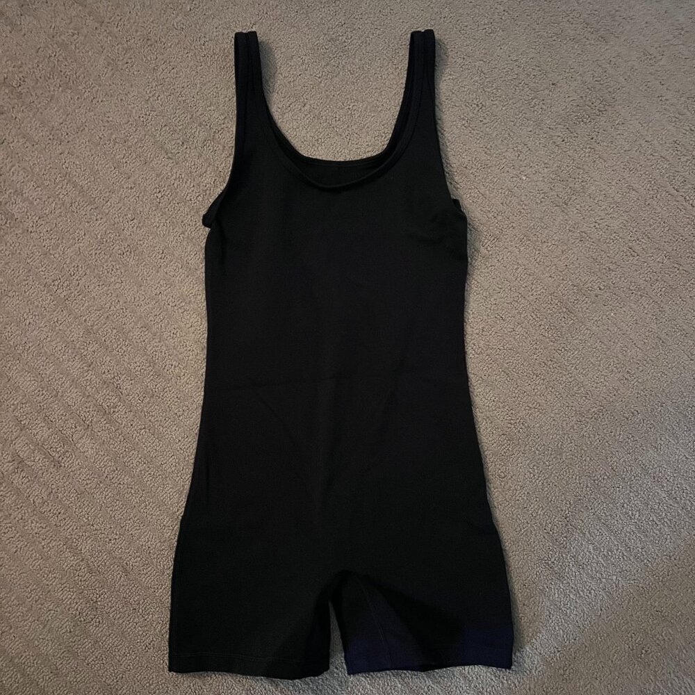 Aritzia TNAction Romper | TNA Black Jumpsuit